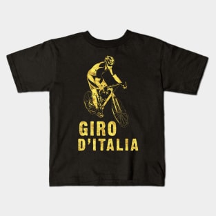Giro D`Italia Pro Cycling World Tour For The Cycling Fans Kids T-Shirt